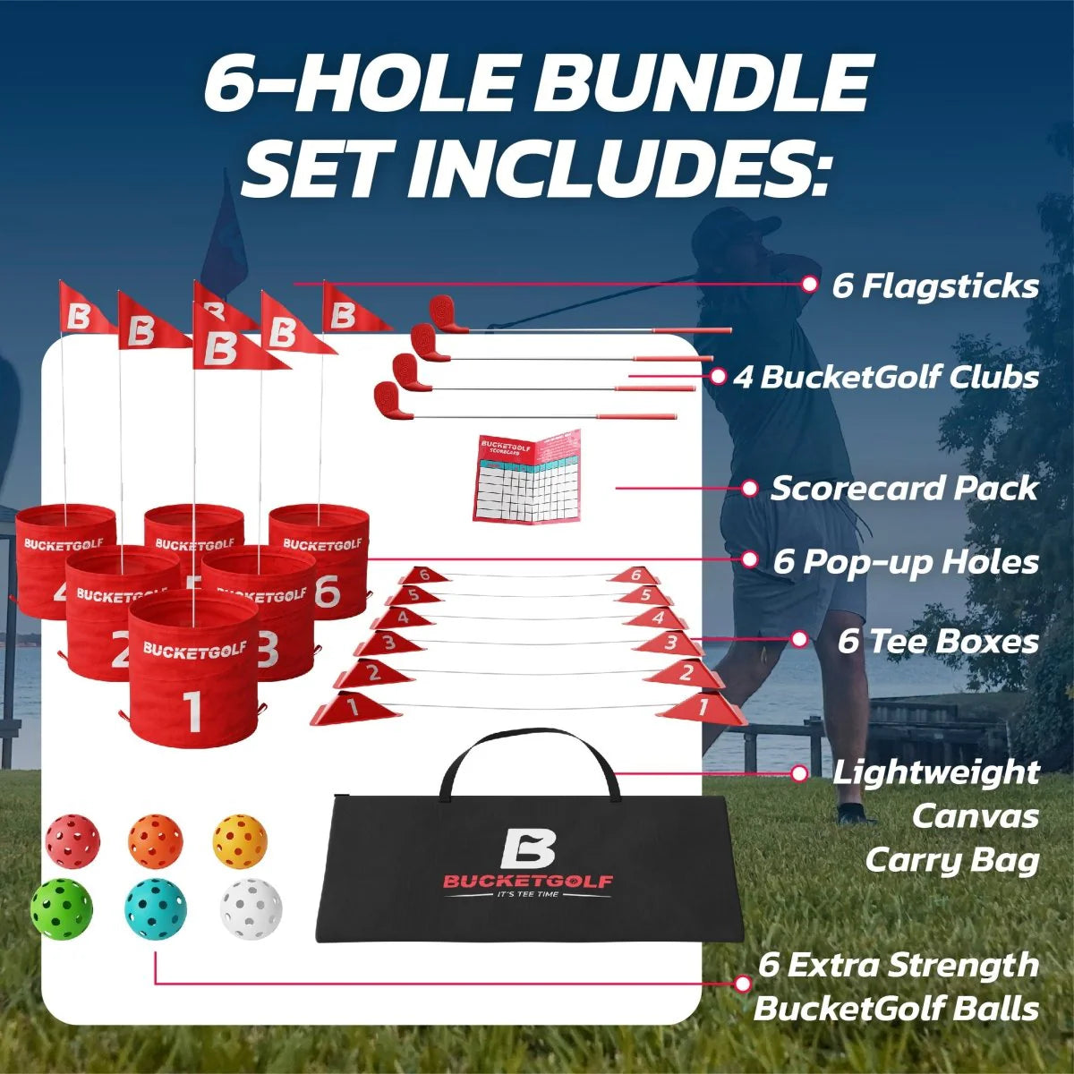 BucketGolf 6 Hole Set